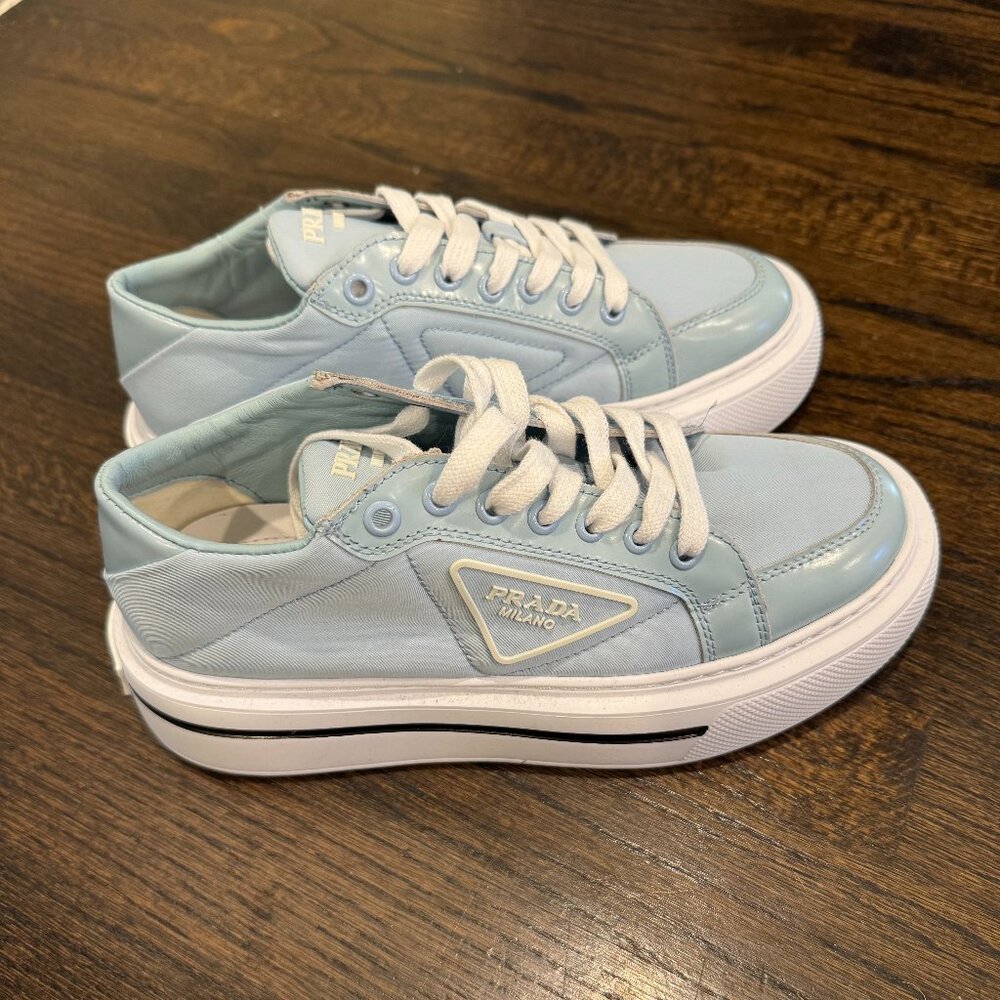 Prada Powder Blue Sneakers, Size 39